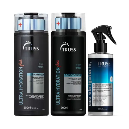 Imagem do produto Combo Hydration Plus Obrigatório: Shampoo Hydration Plus 300ml + Condicionador Hydration Plus 300ml + Spray Uso Obrigatório 260ml