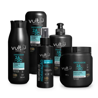 Imagem do produto Vult Cabelos Ondulados: 4 Itens + Leave-In Recarga de Hidratação