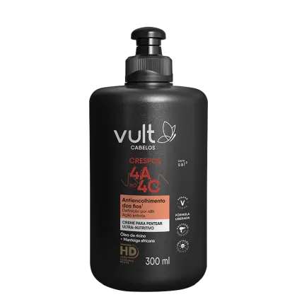 Imagem do produto Vult Cabelos Crespos 4A ao 4C Ultra Nutritivo - Creme para Pentear 300ml