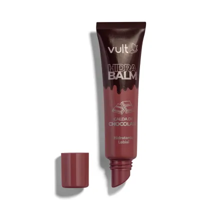 Hidratante labial de cor vinho, da marca Vult