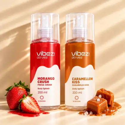 Imagem do produto Kit 2 Body Splash Vibez da Vez! Morango Crush + Caramellow Kiss
