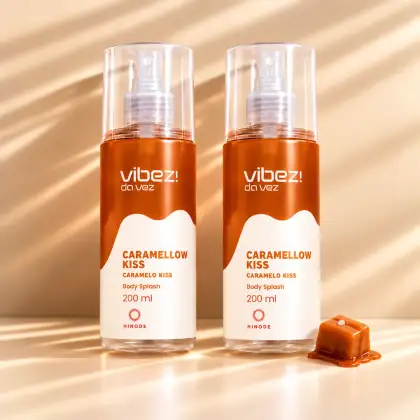 Imagem do produto Kit 2 Body Splash Vibez da Vez! Caramellow Kiss