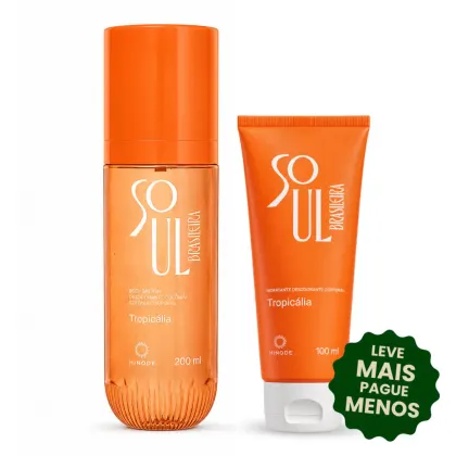 Imagem do produto Kit Body Splash Tropicália + Hidratante Soul Brasileira Tropicália 100ml