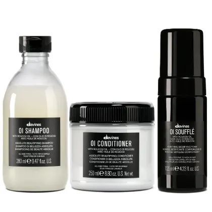 Imagem do produto Kit Davines OI Shampoo 280ml + Condicionador 250ml + Soufflé 125ml