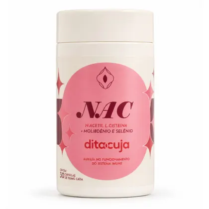 Imagem do produto NAC N-Acetil L-Cisteína 30 Cáps Dita Cuja Selênio Molibdênio