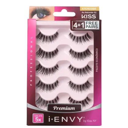 Imagem do produto Kit Kiss New York i-Envy Au Naturale 02 - Cílios Postiços 5x5g