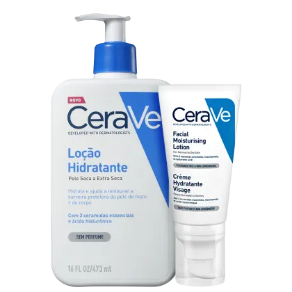 Imagem do produto Kit CeraVe Hidratação Rosto & Corpo (2 Produtos)