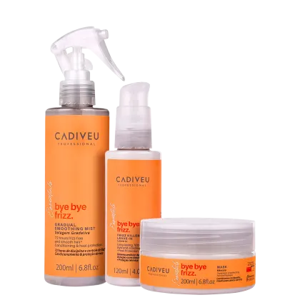 Imagem do produto Kit Cadiveu Professional Essentials Bye Bye Frizz Tratamento (3 Produtos)