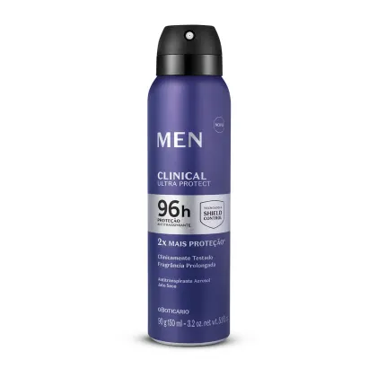 Imagem do produto Desodorante Antitranspirante Aerosol Men Clinical Ultra Protect 90g/150ml