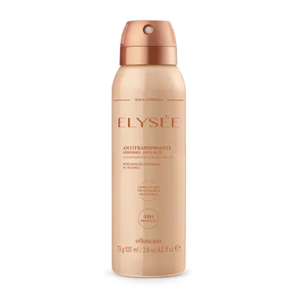 Imagem do produto o Boticário Elysée Antitranspirante Aerossol  - Desodorante Spray Feminino 75g