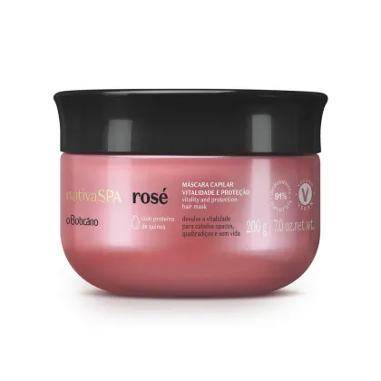 Imagem do produto Máscara Vitalidade E Proteção Nativa Spa Rosé 200g