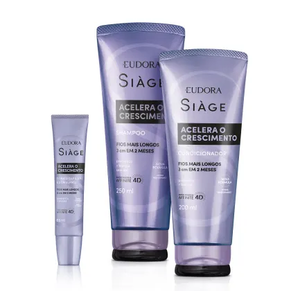 Imagem do produto Kit Eudora Siàge Acelera o Crescimento Super (3 Produtos)
