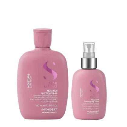 Imagem do produto Kit Alfaparf Semi Di Lino Moisture -  Shampoo 250ml + Fluído 125ml