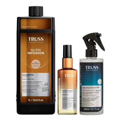 Imagem do produto Kit Truss Nutri Infusion - Shampoo 1L + Óleo 60ml + Uso Obrigatório Spray 260ml