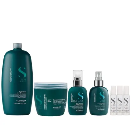 Imagem do produto Kit Alfaparf Semi Di Lino Reconstruction - Shampoo 1L + Máscara 500ml + Fluído 125ml + 3x Ampola 13ml