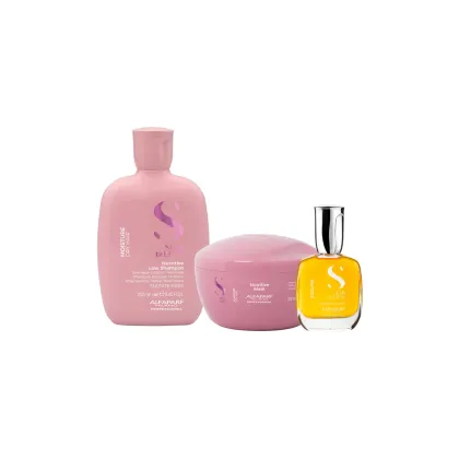 Imagem do produto Kit Moisture Shampoo, Máscara e Cristalli Liquid - Alfaparf