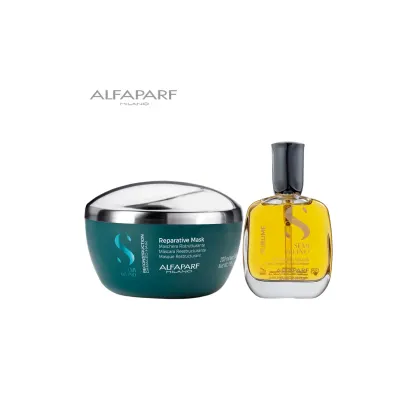 Imagem do produto Kit Máscara Semi Di Lino 200ml e Reparador de Pontas 50ml