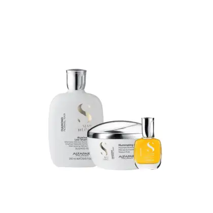 Imagem do produto Kit Diamond Shampoo, máscara e Cristalli Liquid - Alfaparf