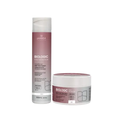 Imagem do produto Kit pHAMDÁ Professional Biologic Fast Nutrition (2 Produtos) Condicionador 300ml e Máscara 250g