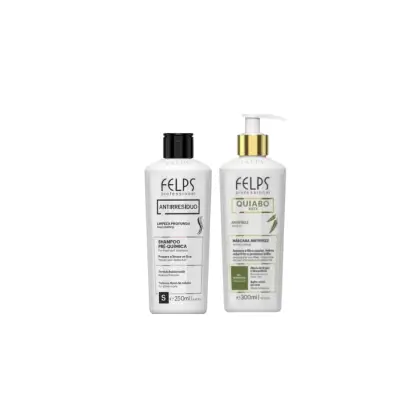 Imagem do produto Felps Xbtx Máscara Antifrizz e Shampoo Antirresíduo