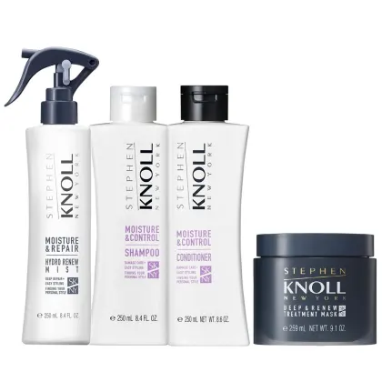 Imagem do produto Kit Stephen Knoll Moisture & Control - Shampoo 250ml + Condicionador 250ml + Máscara Deep 259ml + Leave-in 250ml