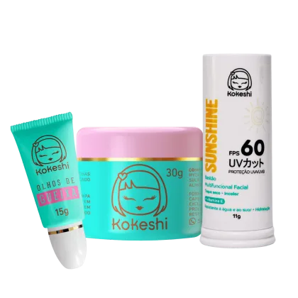 Imagem do produto Kit Bastão Facial FPS60 Renovadores Pele Porcelana Kokeshi