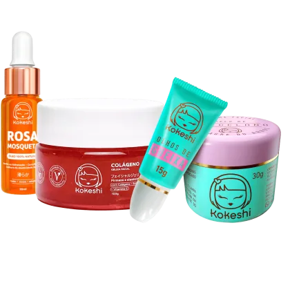 Imagem do produto Kit Renovadores Geléia de Colágeno Rosa Mosqueta Kokeshi
