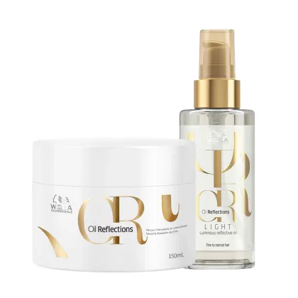 Imagem do produto Kit Wella Oil Reflections Máscara 150ml + Óleo Oil Reflections Light Oil 100ml