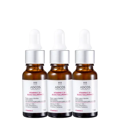 Imagem do produto Kit Adcos Vitamina C 15 + Ácido Hialurônico (3 Unidades)