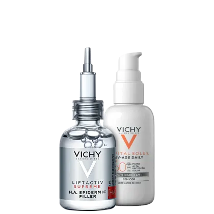 Imagem do produto Kit Vichy Liftactiv Supreme H.A. Epidermic Filler & UV-Age Daily FPS 60 (2 Produtos)