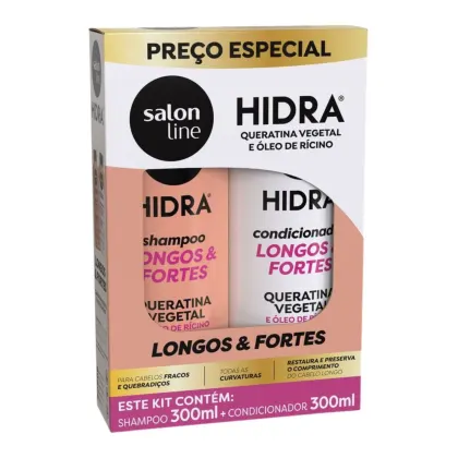 Kit Salon Line Hidra Longos & Fortes Duo. 2 produtos.