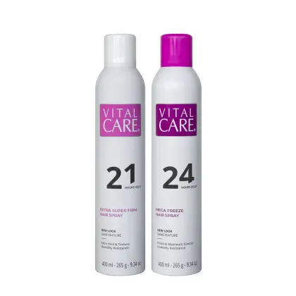 Imagem do produto Kit Hair Spray Vital Care 21 horas, 400ml + Hair Spray Vital Care 24 horas, 400ml