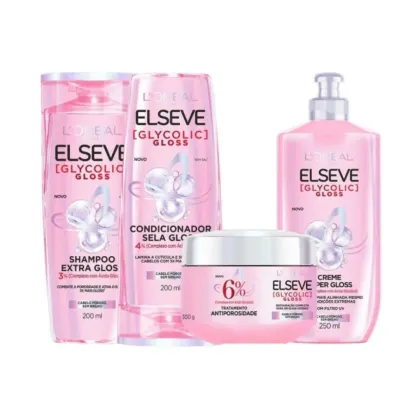 Imagem do produto Kit Elseve L’Oréal Paris Glycolic (4 produtos)