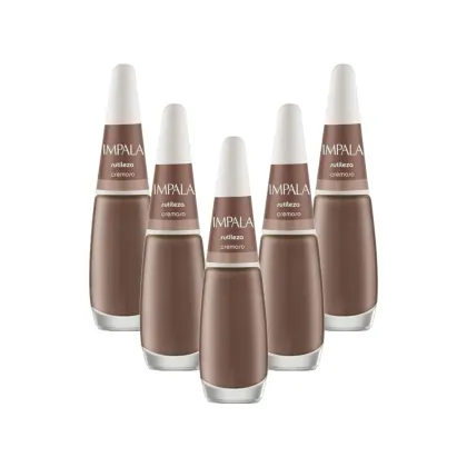 Imagem do produto Kit Esmaltes Impala Cremoso Sutileza (5 unidades)