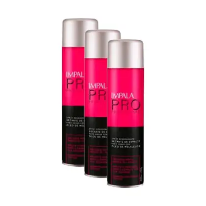 Imagem do produto Kit Spray Secante De Esmalte Impala Melaleuca 400ml (3 unidades)