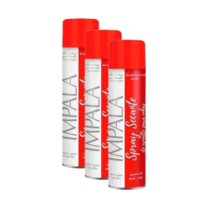 Imagem do produto Kit Spray Secante De Esmalte Impala 400Ml (3 unidades)