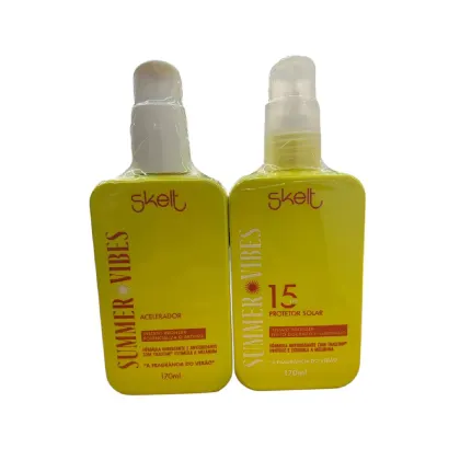 Imagem do produto Kit Skelt Summer Vibes - Protetor Solar 15 FPS 170ml + Acelerador 170ml