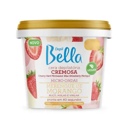 Imagem do produto Cera Depilatória Micro-ondas Buço Morango Depil Bella 100g