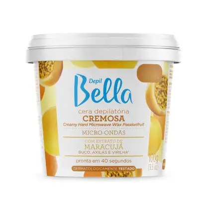 Imagem do produto Cera Depilatória Micro-ondas Maracujá Buço Depil Bella 100g