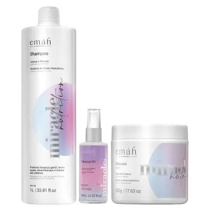 Imagem do produto Kit Emáh Miracle Nutrition Salon (3 Produtos)