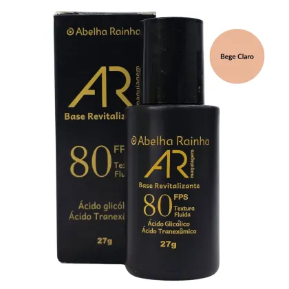 Imagem do produto Abelha Rainha AR Maquiagem Base Revitalizante Bege Claro FPS 80 27g