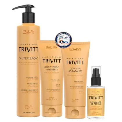Imagem do produto Trivitt Cauterização Capilar & Manutenção Pós Química - Hidratação e Reparação (4 Itens)