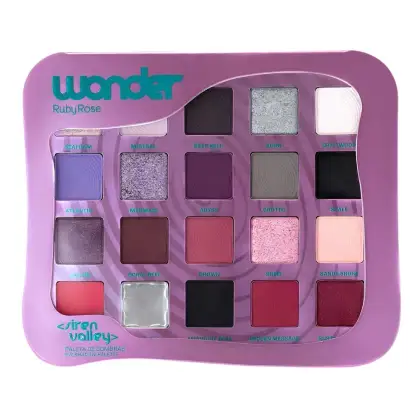 Imagem do produto Paleta De Sombras Ruby Rose Wonder Siren Valley Hb-e2209