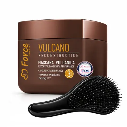 Imagem do produto Máscara De Reconstrução Capilar Vulcano Force -  Para Cabelos Danificados 500g