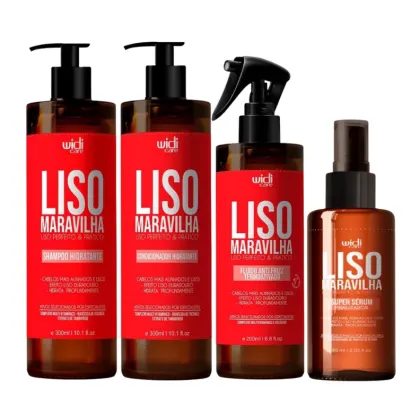 Imagem do produto Kit Widi Care Liso Maravilha - Shampoo + Condicionador + Protetor Térmico + Sérum Capilar 60ml