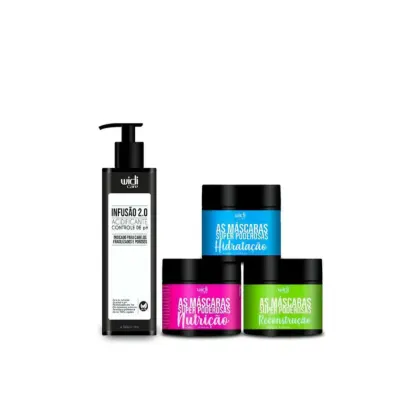 Imagem do produto Kit Widi Care As Máscaras Super Poderosas Trio + Infusão 2.0 - Tratamento Acidificante 300g