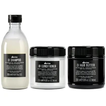 Imagem do produto Kit Davines OI Shampoo 280ml + Condicionador 250ml + Hair Butter 250ml