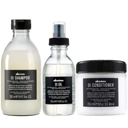 Imagem do produto Kit Davines OI Shampoo 280ml + Condicionador 250ml + Óleo 135ml