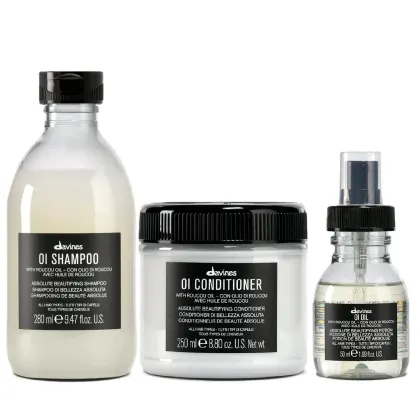 Imagem do produto Kit Davines OI Shampoo 280ml + Condicionador 250ml + Óleo 50ml