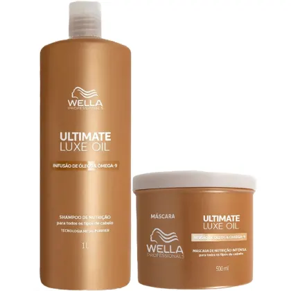 Imagem do produto Kit Wella Ultimate Luxe Oil - Shampoo 1L + Máscara 500ml